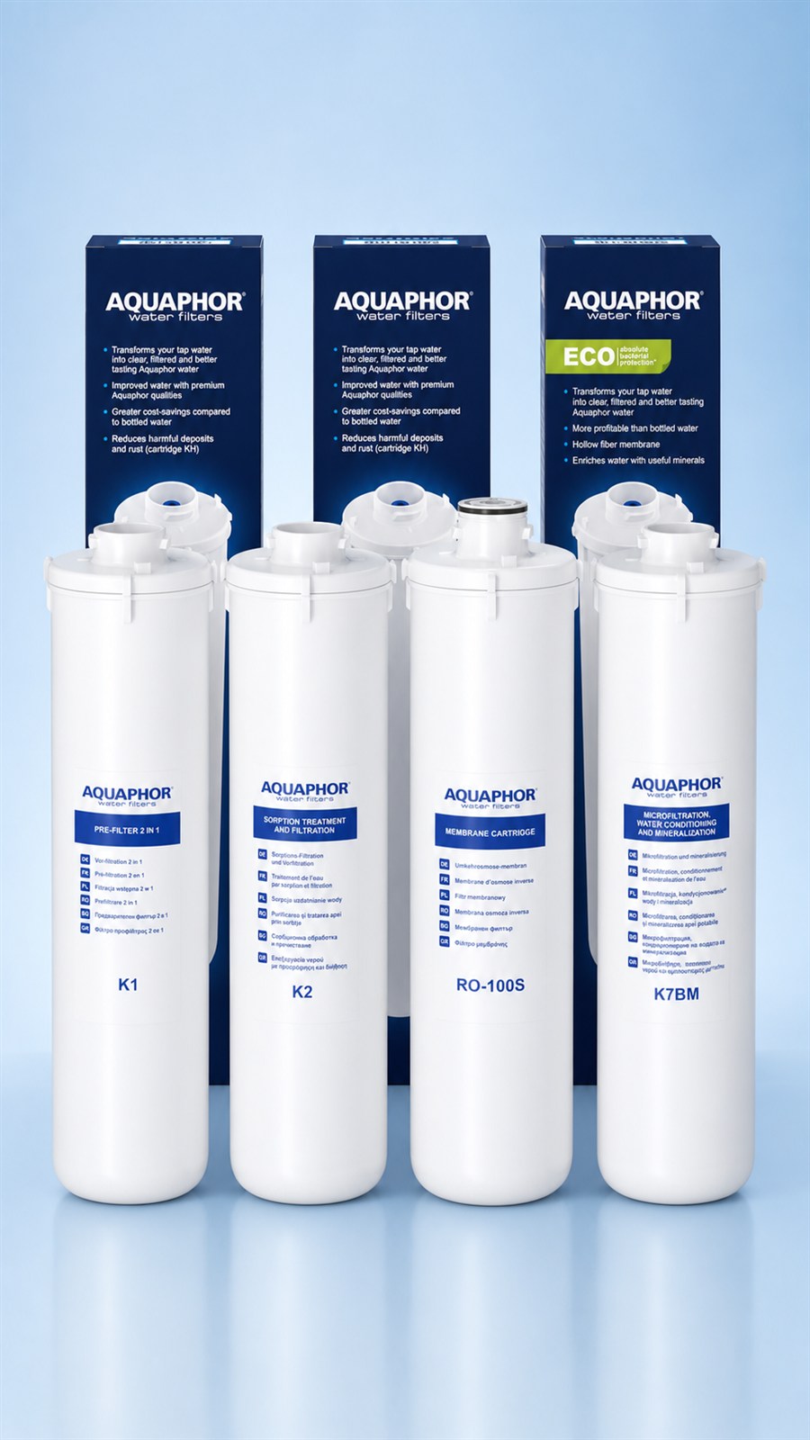 Originálne moduly AQUAPHOR K1, K2, RO-100S a K7BM pre RO-102S