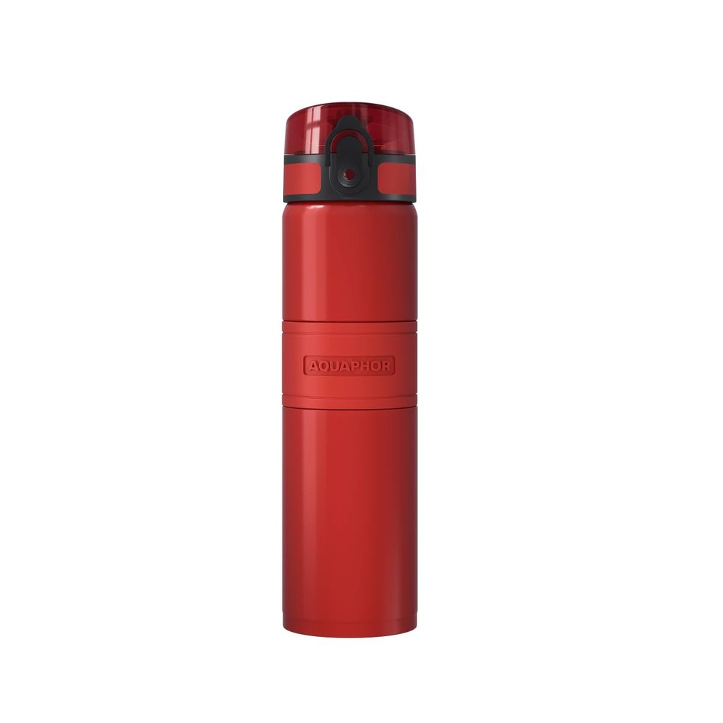 [526817] termo fľaša s filtrom City Cool 0,5 l (červená)