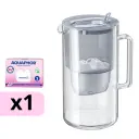 AQUAPHOR sklenená filtračná kanvica GLASS s 1 vložkou MAXFOR+ Mg