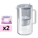 AQUAPHOR sklenená filtračná kanvica GLASS s 2 vložkami MAXFOR+ Mg