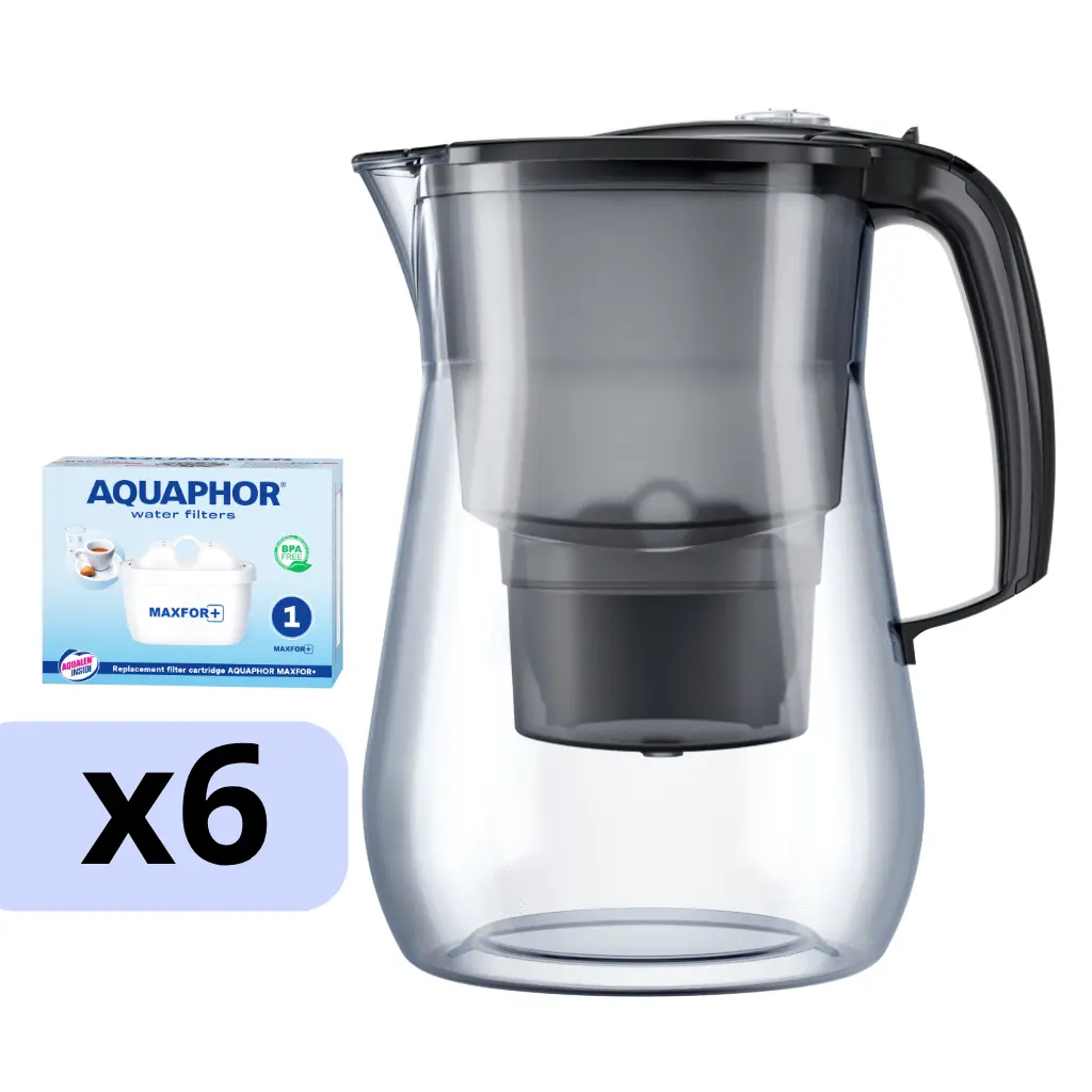 AQUAPHOR filtračná kanvica Onyx s 6 vložkami MAXFOR+