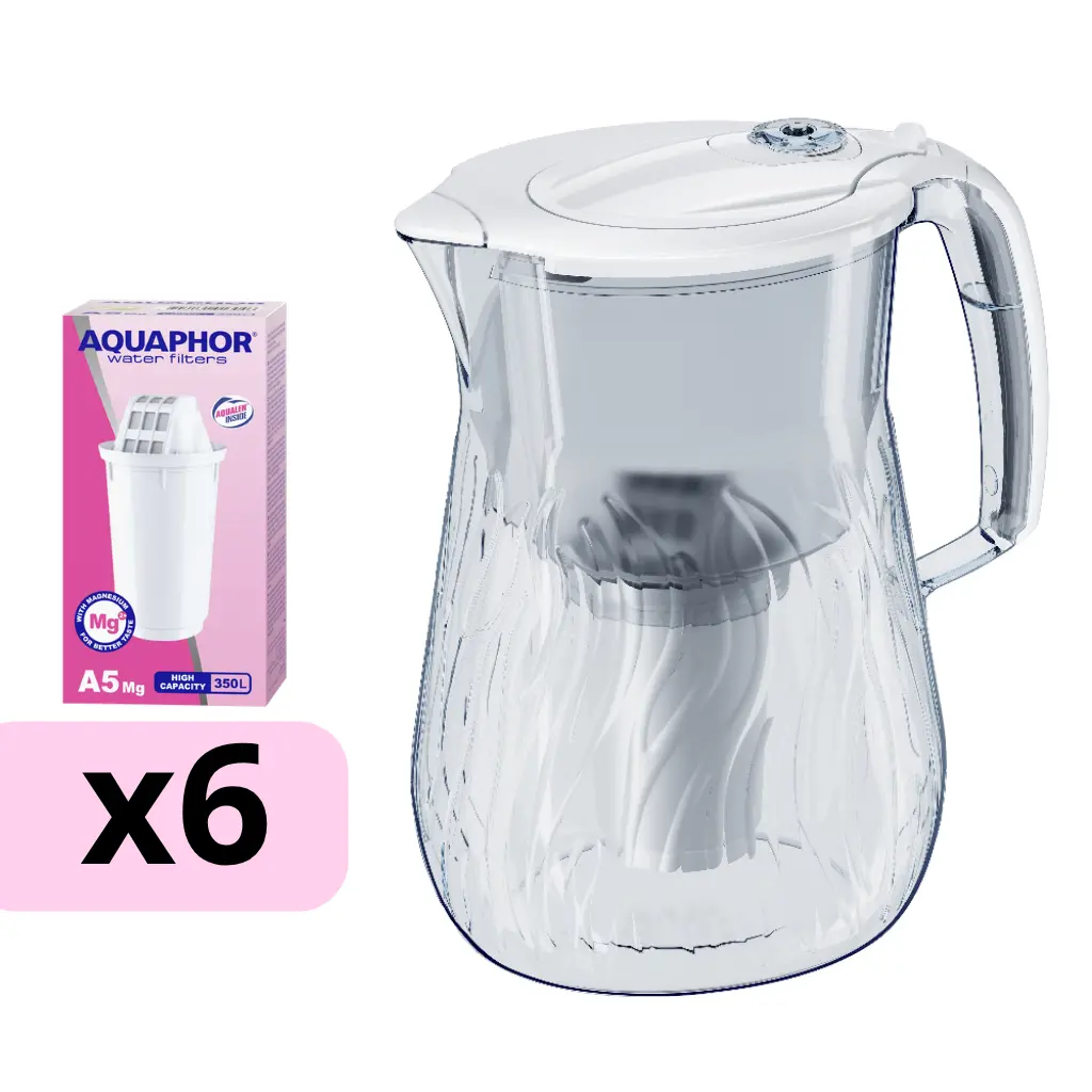 AQUAPHOR filtračná kanvica Orleans s 6 vložkami A5 Mg