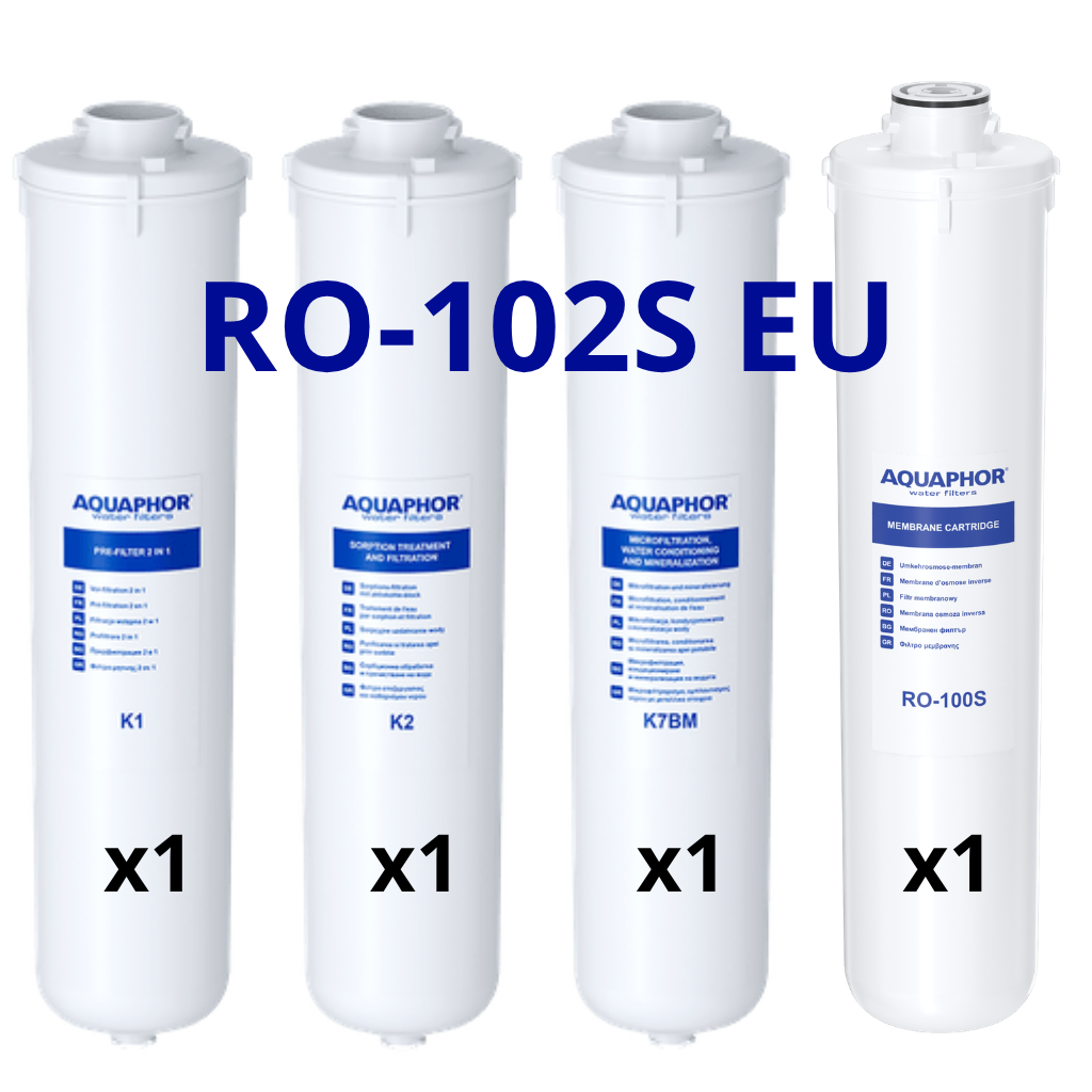 [531107] AQUAPHOR RO-102S EU – kompletná súprava filtračných vložiek s membránou RO-100S