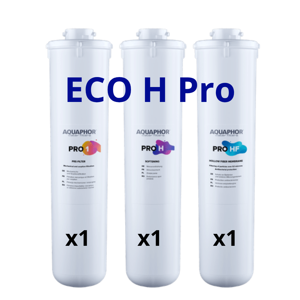 [531113] AQUAPHOR ECO H Pro – kompletná súprava filtračných vložiek (Pro 1 + Pro H + Pro HF)