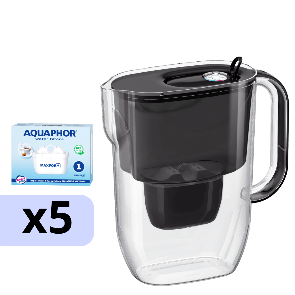 AQUAPHOR filtračná kanvica Fresh so 6 vložkami MAXFOR+ vrátane 5 náhradných